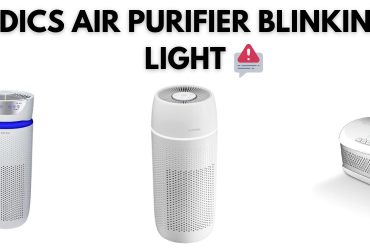 homedics air purifier red light