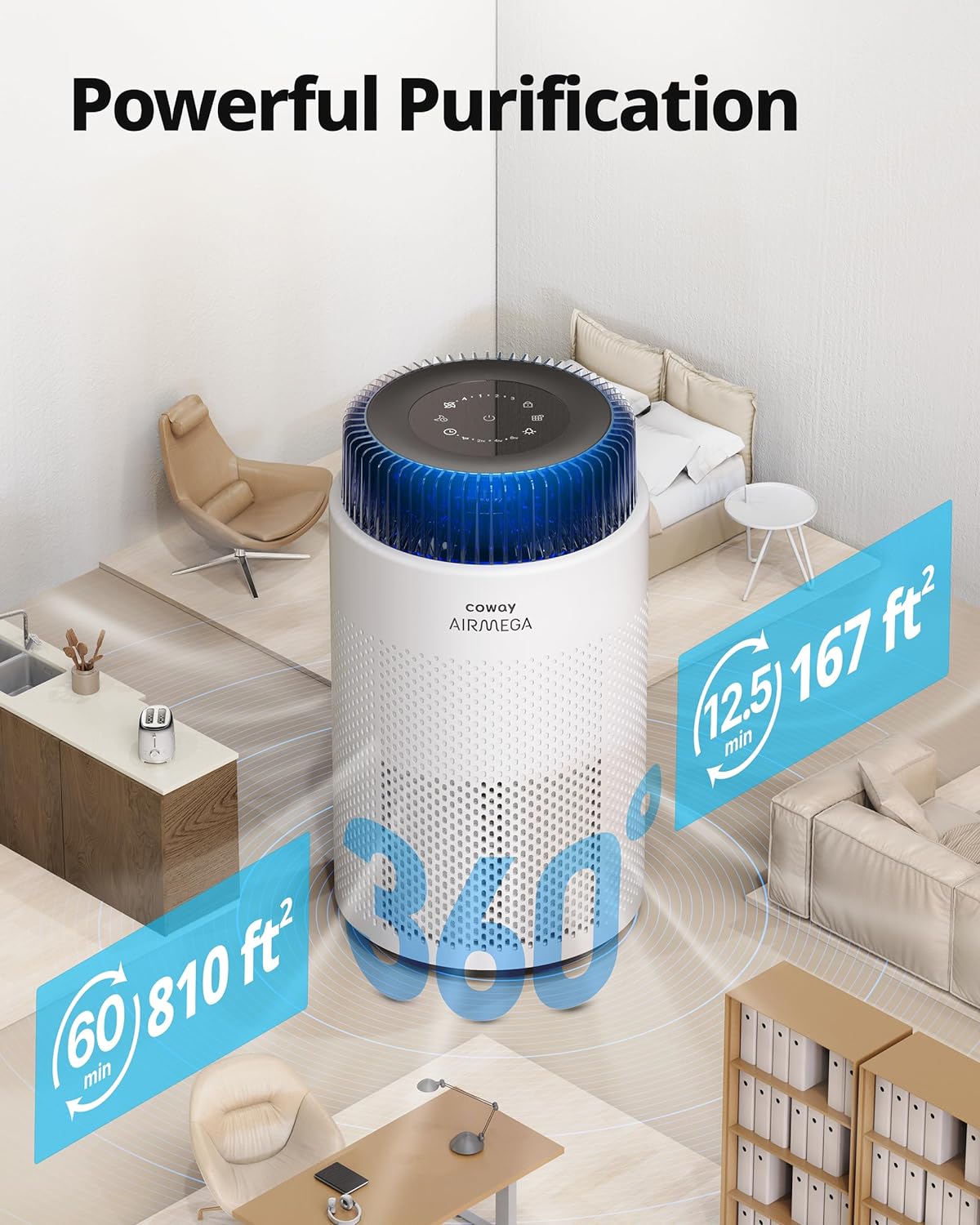 Airmega 100 Air Purifier air purification