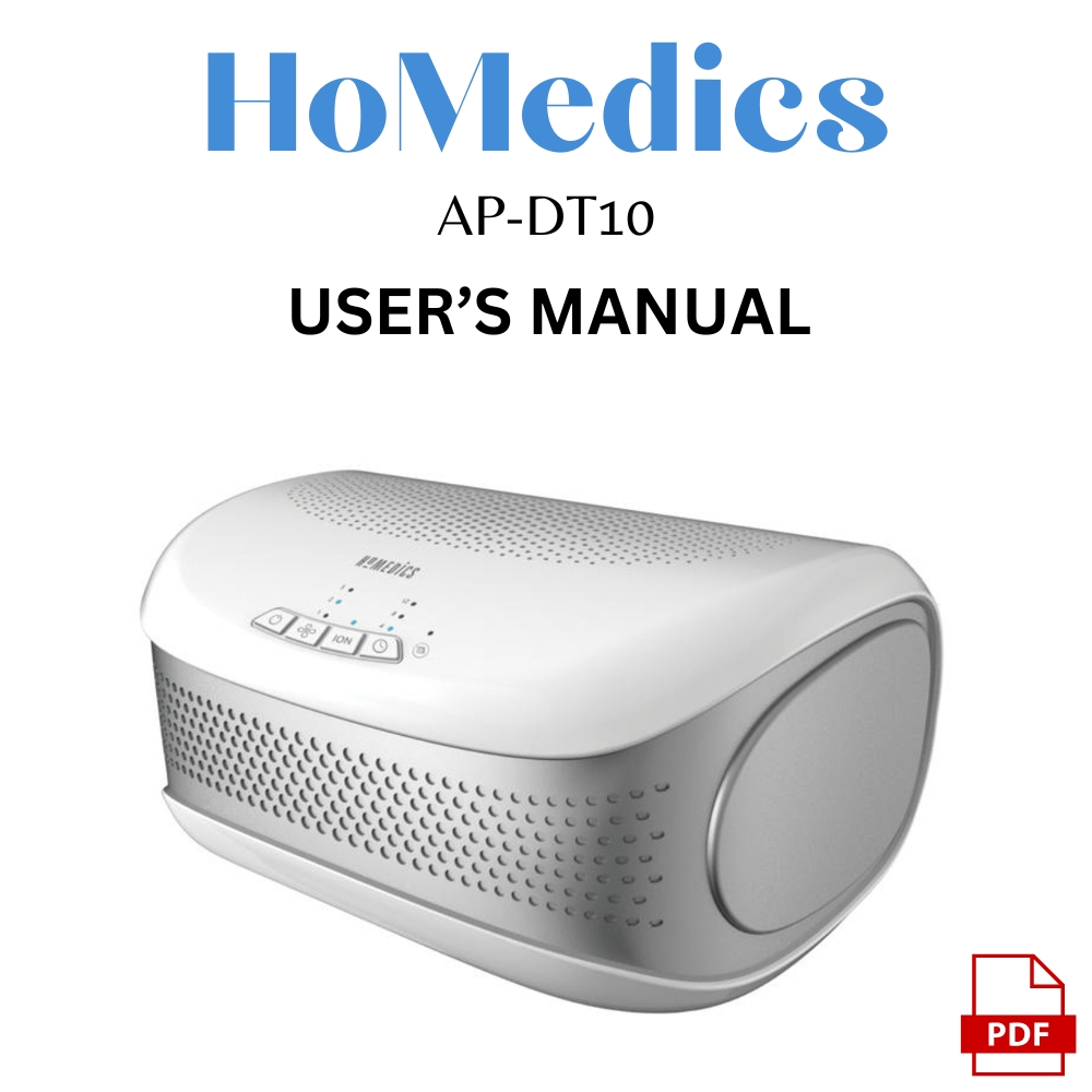 Homedics Air Purifier AP-DT10 Manual