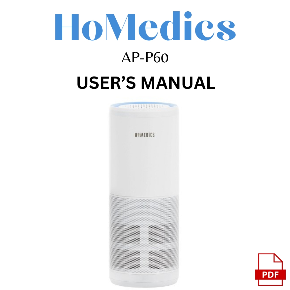 Homedics Air Purifier AP-P60 Manual