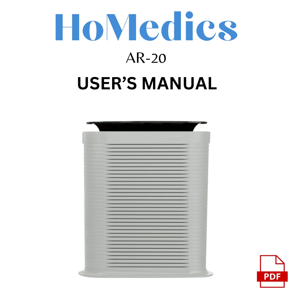Homedics Air Purifier AR-20 Manual