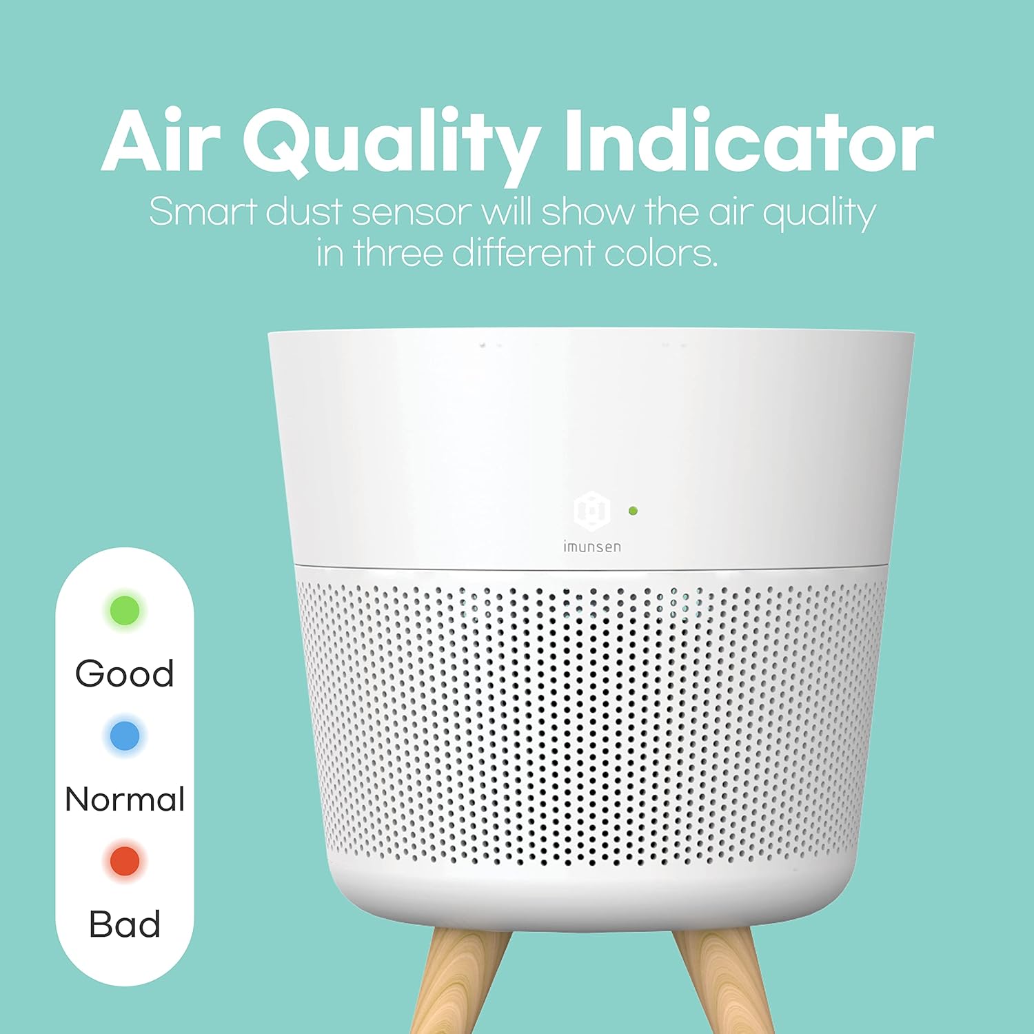 IMUNSEN M-002W Air Purifier air quality indicator